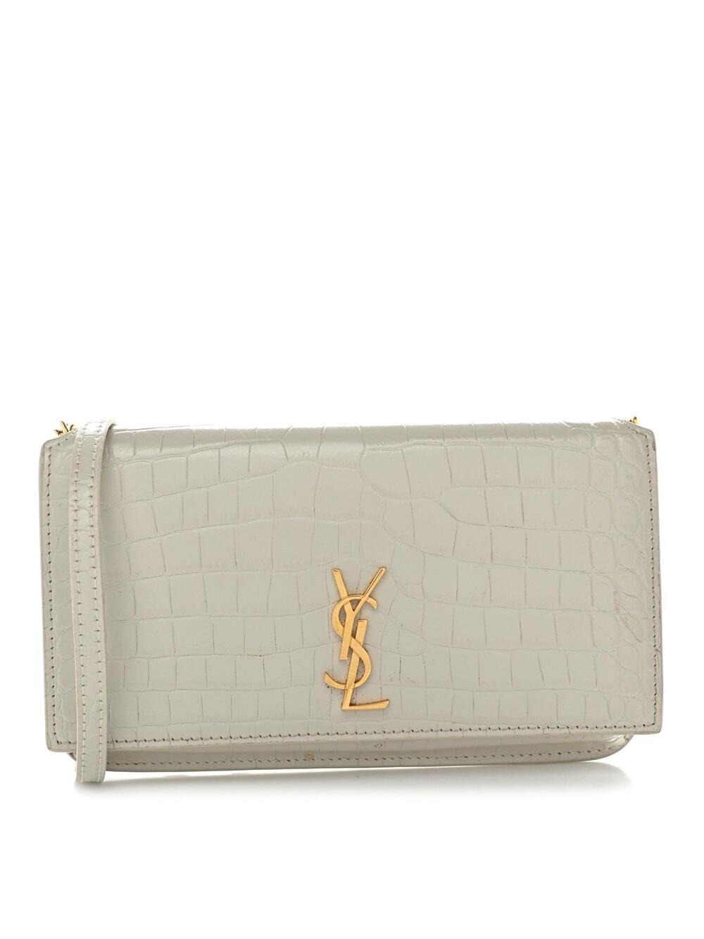 Saint Laurent Crocodile Embossed Phone #338456S89B